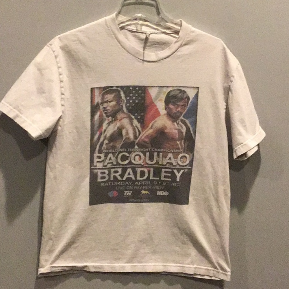 2016 Boxing Pacquiao vs Bradley t-shirt